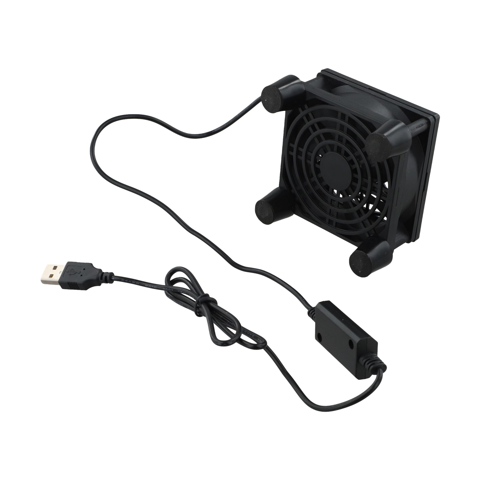 Gaming Console Cabinet - 80mm 5V USB冷却ファン 静音設計 軸流ファン ルーターキャビネット