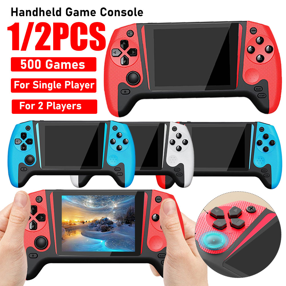 Q21 Gaming Console - レトロハンドヘルドゲームコンソール 3.5 インチ LCD スクリーン内蔵 500