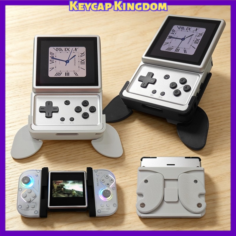 Gaming Console Anbernic - ANBERNIC RG用 新登場 回転式スクリーン搭載 Androidゲーム機 3Dプリントグリップ保護ケース