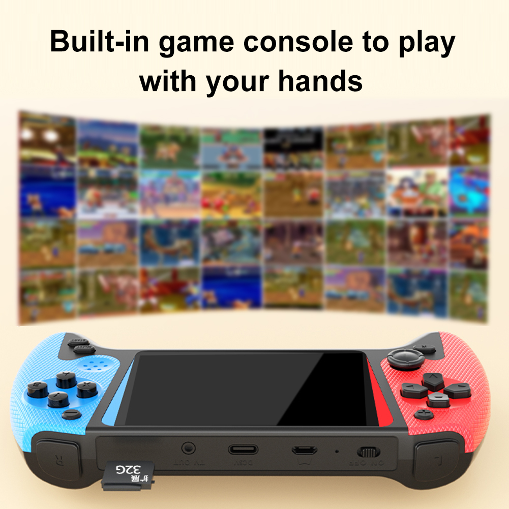 Q21 Gaming Console - X9携帯ゲーム機 3.5インチ液晶画面 レトロゲーム機 内蔵500ゲーム 1200mAh ポータブルゲームプレーヤー