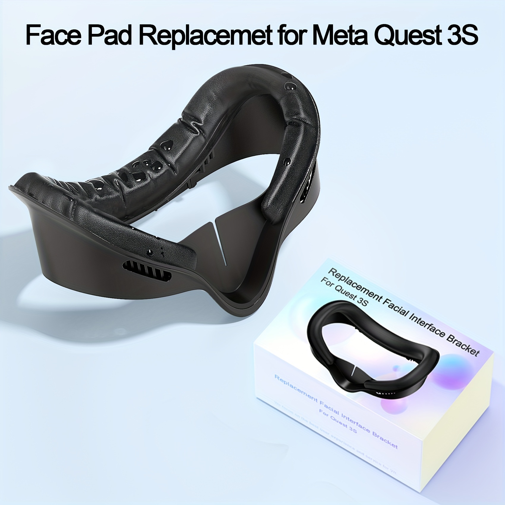 Gaming Console Meta Quest - Oculus Quest 3S 用のフェイス インターフェイスとマスク パッド、強化されたゲーム