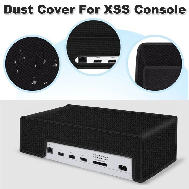 Gaming Console Xbox Series S - Xboxシリーズコンソール用の傷防止水平および垂直防塵カバー、防塵スリーブ、黒のゲームアクセサリー