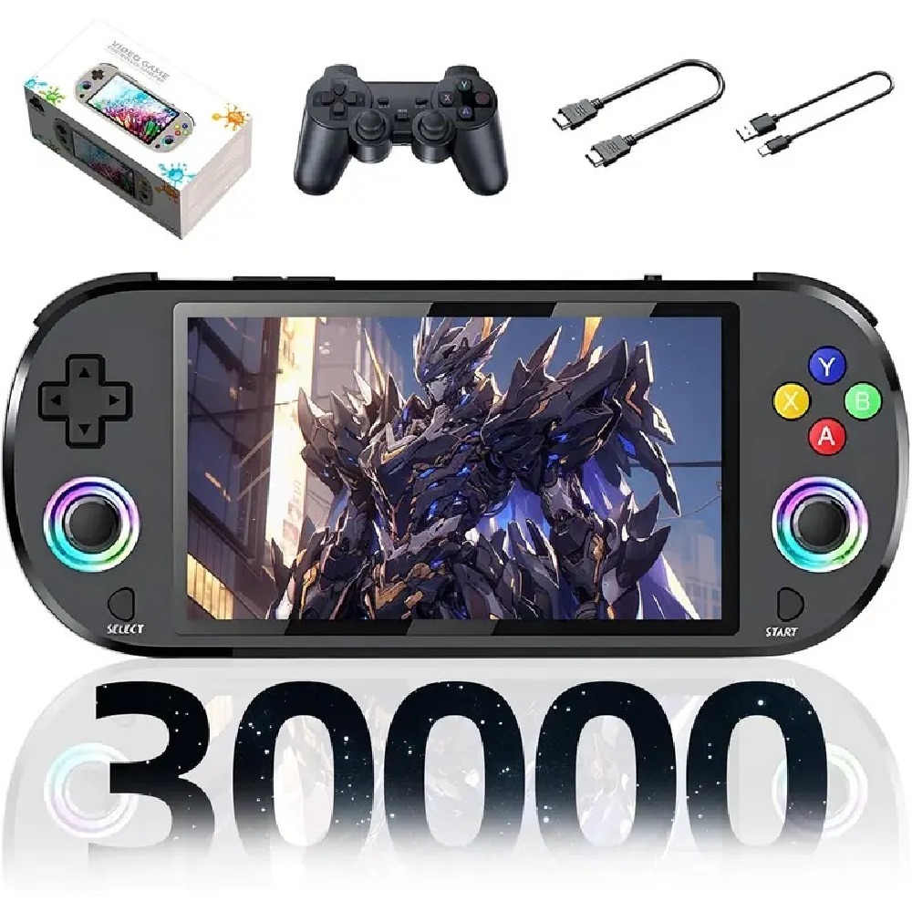 Q21 Gaming Console - M22 Pro レトロ携帯ゲーム機 30000以上のゲーム 30種類以上のエミュレーター 5インチIPS