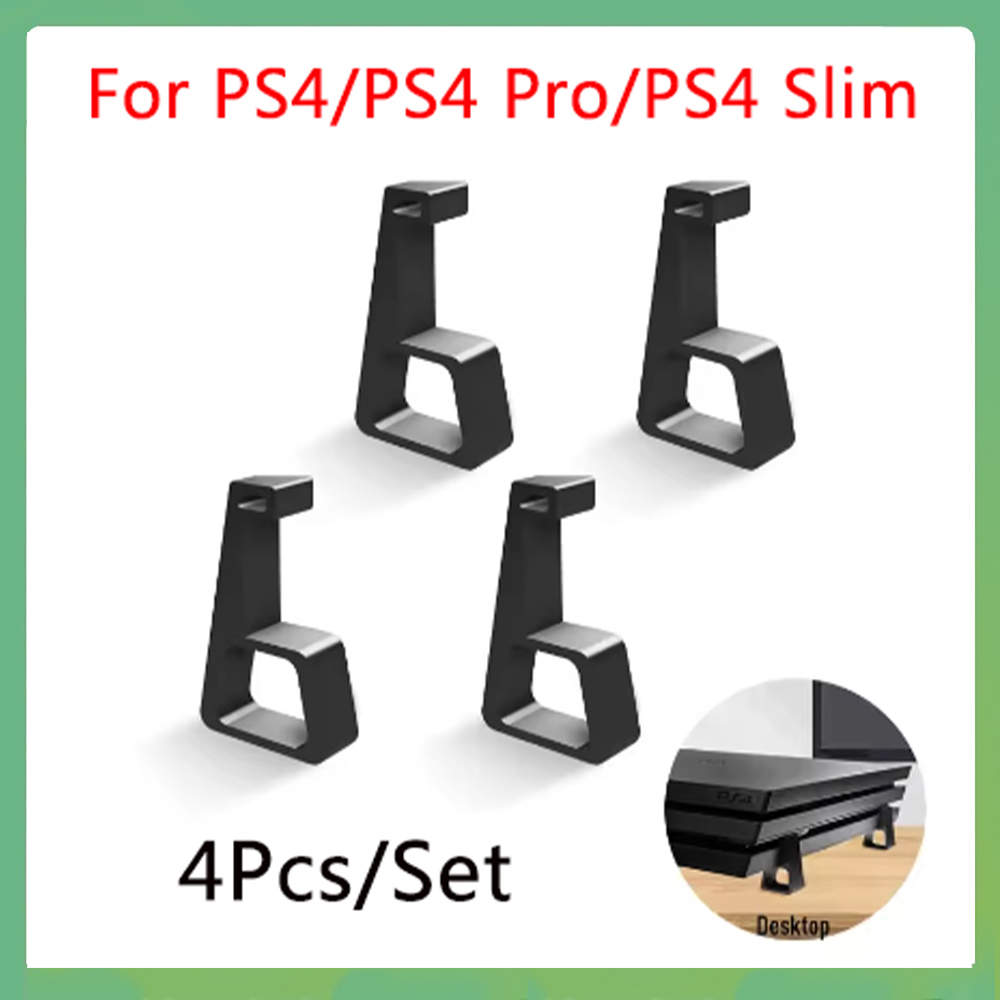 Gaming Console Best - 1 セット PS4 スリムプロフィートスタンドホスト冷却ブラケットホルダー PlayStation4 スリムプロコンソールスタンドベーステーブルアクセサリー