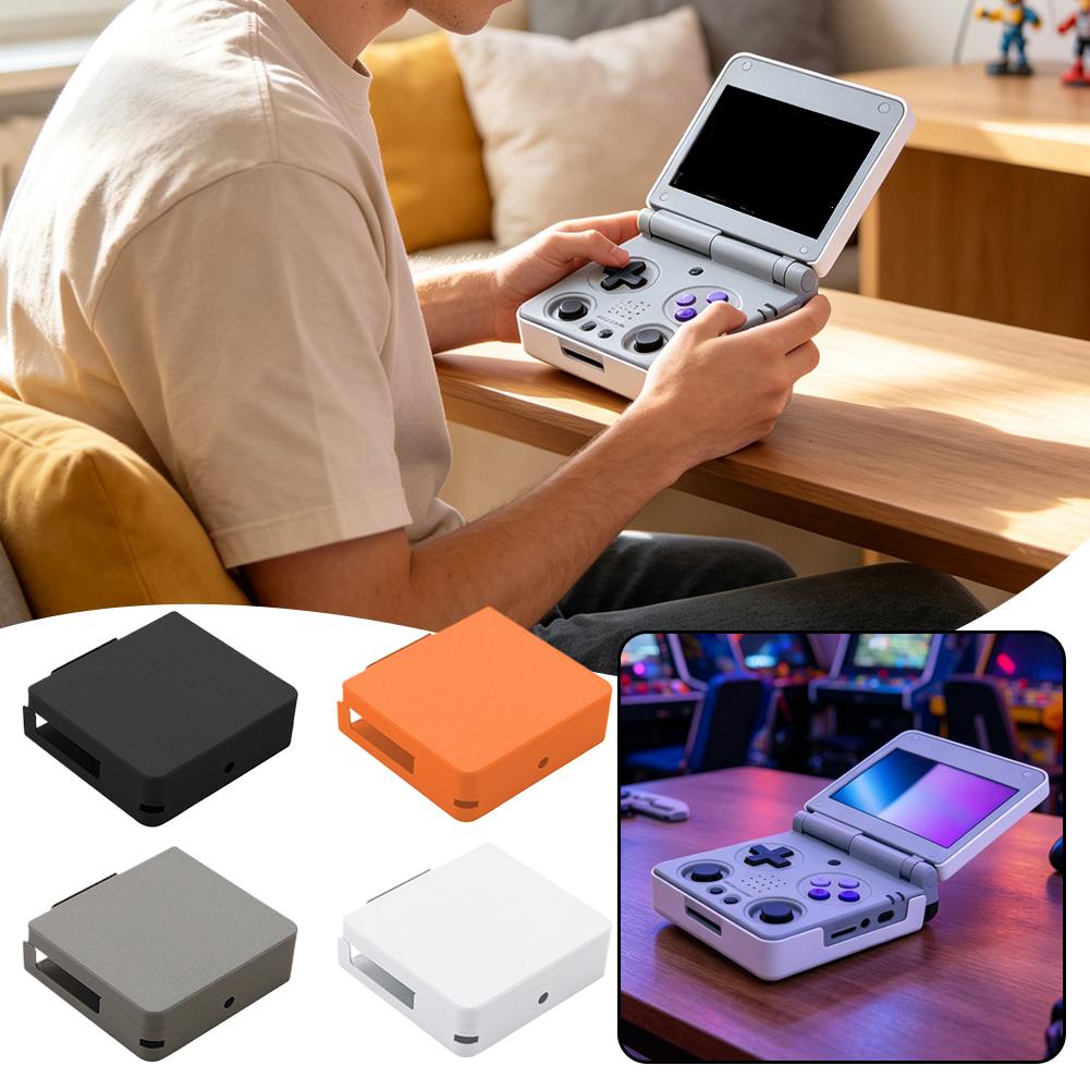 Gaming Console Anbernic - Anbernic RG34XXSP携帯ゲーム機用3Dプリント製フルハウジングシェル 防塵・耐傷性トップ・ボトムカバー