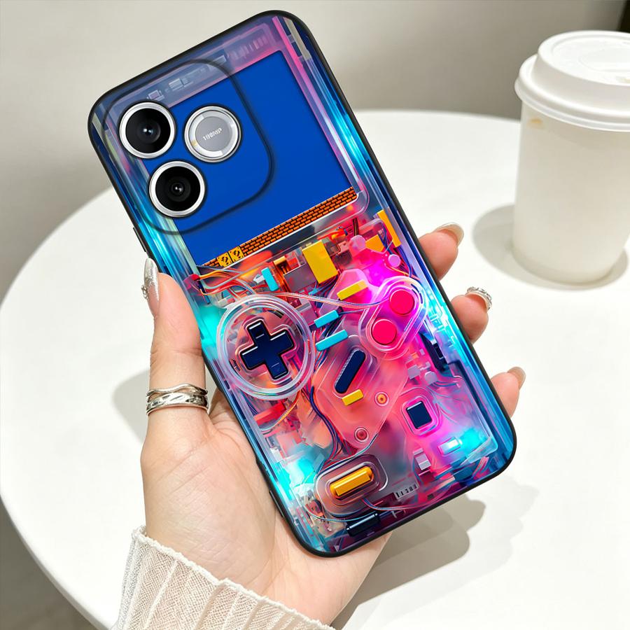Gaming Console X7 - カラーゲーミングコンソール風スマホケース Honor 600 Lite 70 90