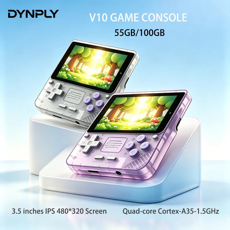 Gaming Console Cartoon - POWKIDDY V10 3.5 インチ IPS Oca