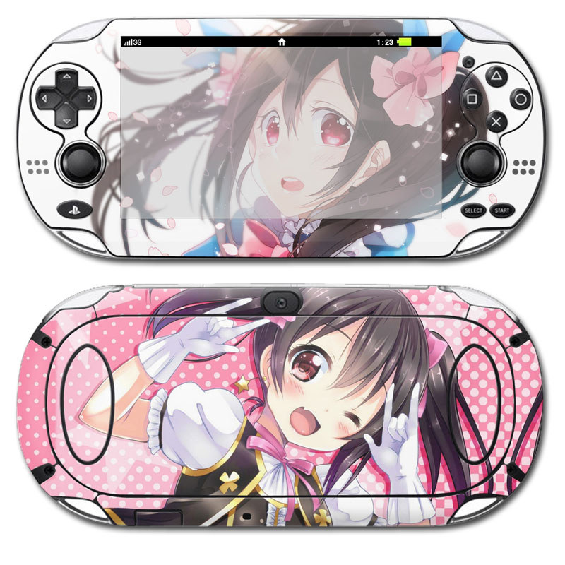 Gaming Console Cartoon - ゲームコンソール用ビニールステッカーpsp,vita1000,スタイリッシュなデザイン,かわいい漫画スタイル,カスタム