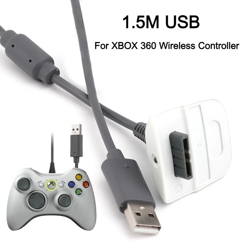 Microsoft Controller Xbox Wireless - 1.5 メートルゲーム USB プレイ充電充電器ケーブルコード XBOX 360