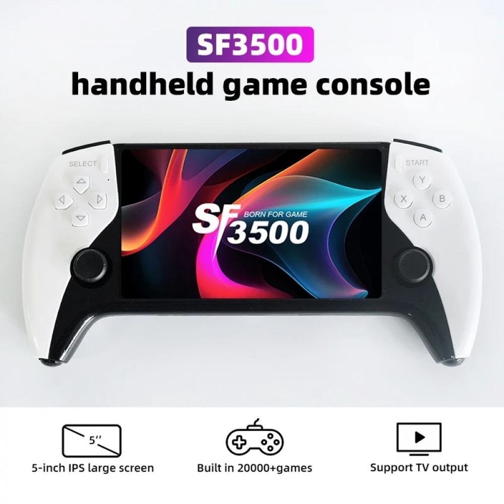 Q21 Gaming Console - SF3500/Q21 ハンドヘルドゲーム機 5インチIPS大型スクリーン ポータブルゲーム機 20000/500種類のゲーム内蔵 FHD出力対応