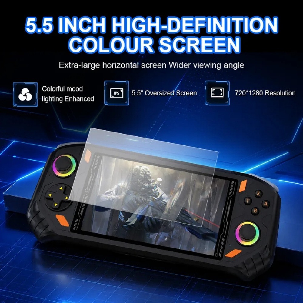 RG52 MINI ハンドヘルドゲーム機 5.5インチIPS - Q21 Gaming Console のレビューと価格