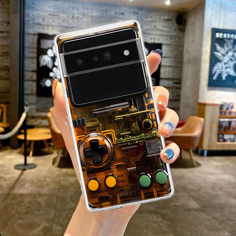電話ケースカバー Google Pixel 9,8,7,6, - Gaming Console Cartoon のレビューと価格