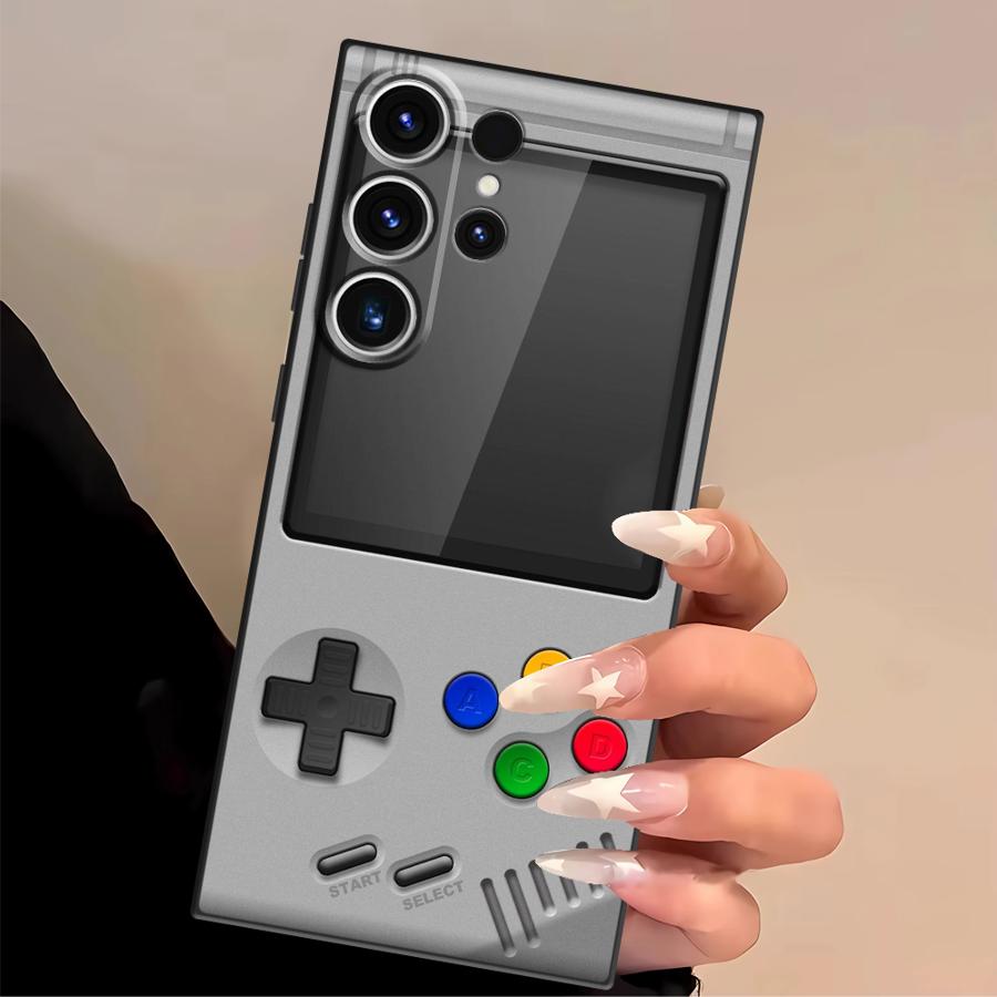 パープルゲーミングコンソール風スマホケース サムスン Gal - Gaming Console Cartoon のレビューと価格