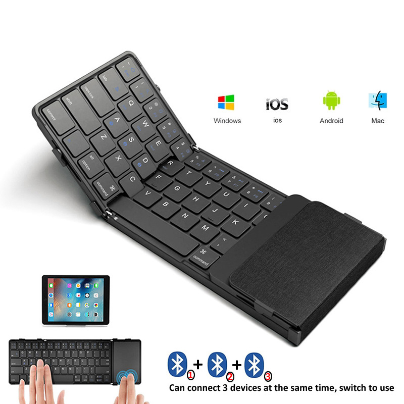 BOW 韓国/ロシア ワイヤレス折りたたみキーボード タッチ - Gaming Console For Ipad のレビューと価格
