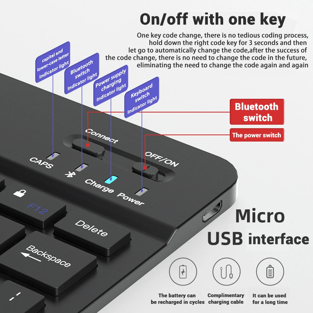 ミニキーボードワイヤレス Bluetooth 5.0 キーボ - Gaming Console For Ipad のレビューと価格