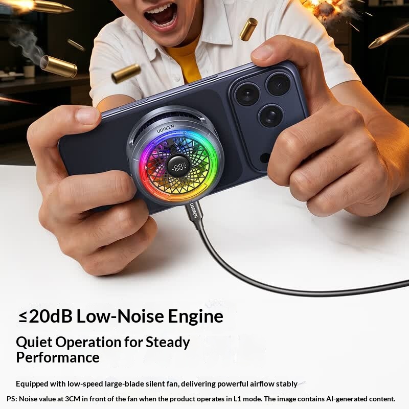 Ugreen 磁気電話クーラー半導体冷却デジタルディスプレイ - Gaming Console For Ipad のレビューと価格