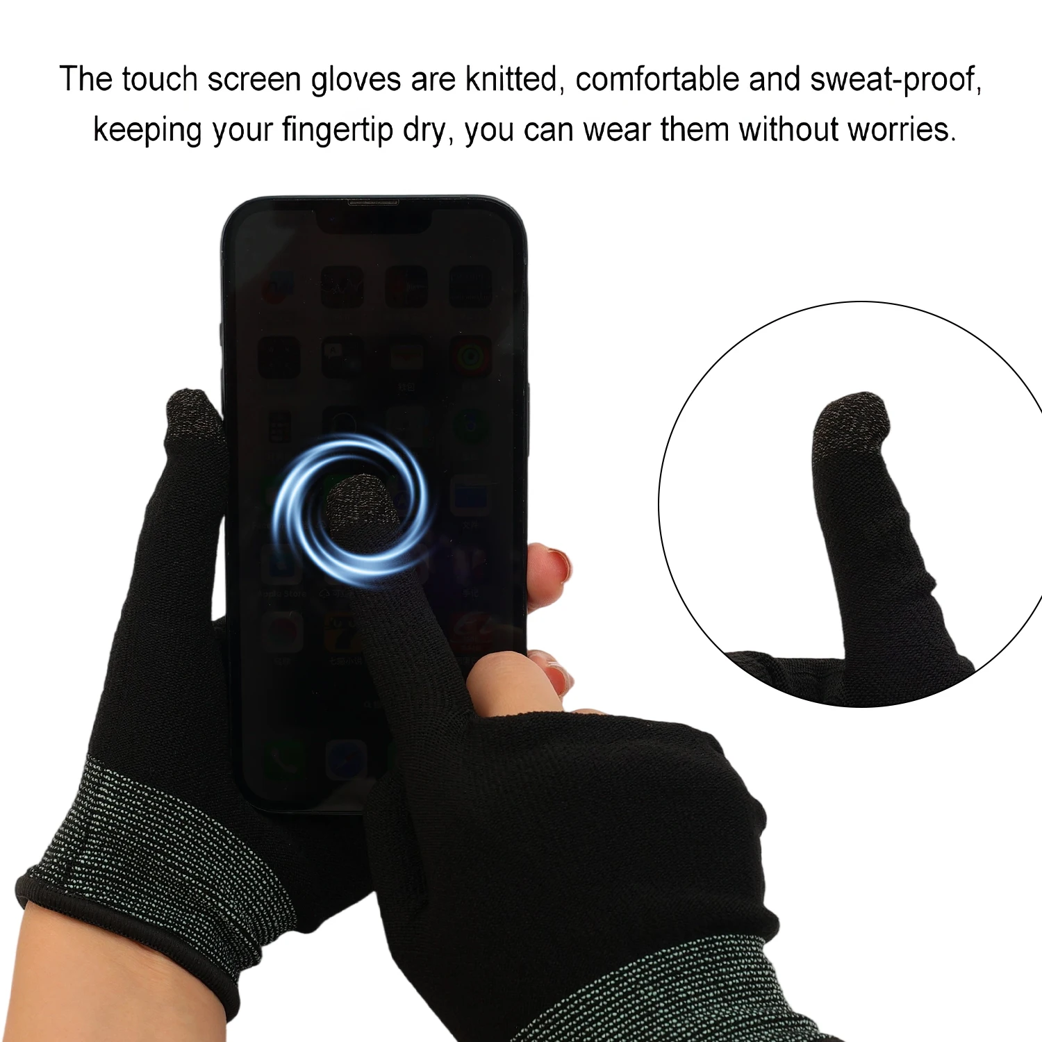 フィンガーサムスリーブグローブ 通気性 汗防止 高感度 ゲー - Gaming Console For Ipad のレビューと価格