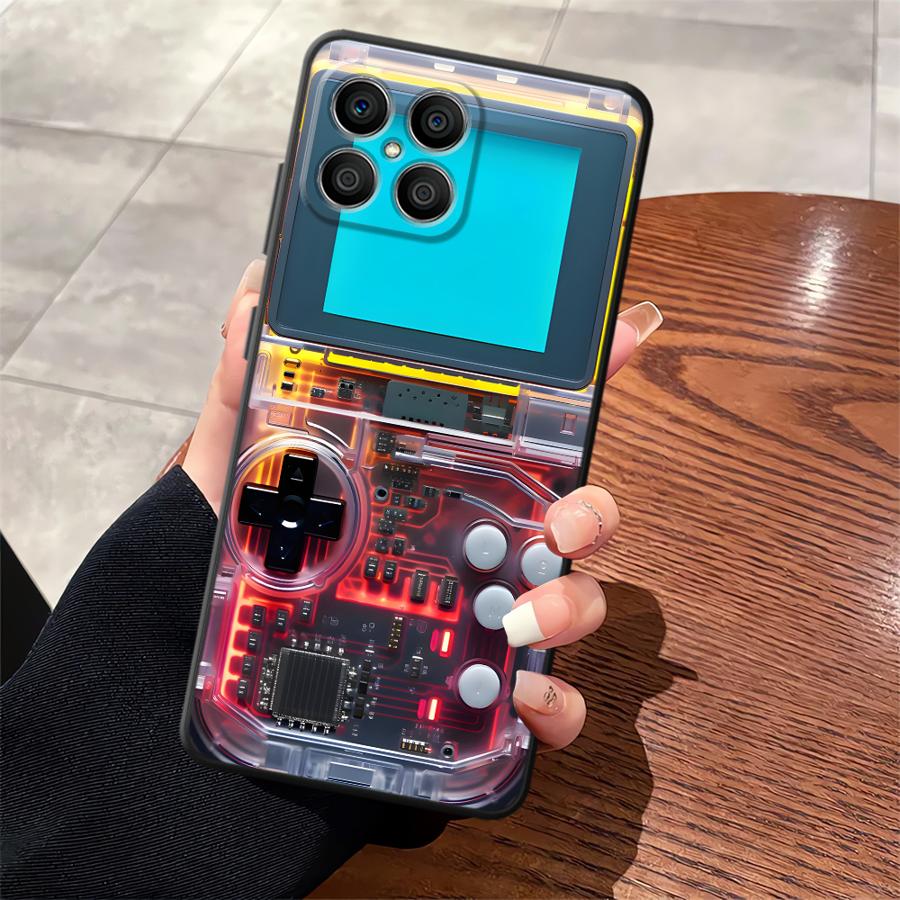 レッドゲーミングコンソール風スマホケース Honor X6  - Gaming Console X7 のレビューと価格