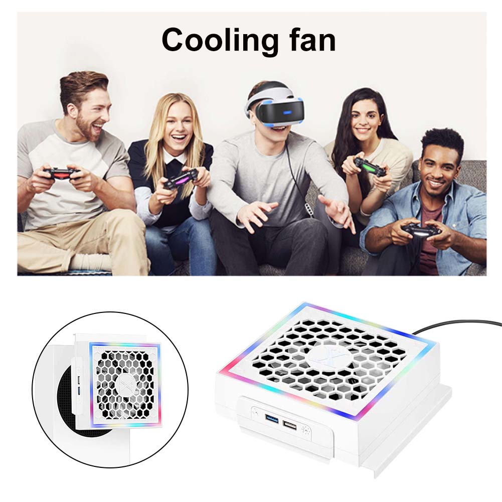LED冷却ファンクーラー,ストリップライト付き,調整可能なコ - Gaming Console Xbox Series S のレビューと価格