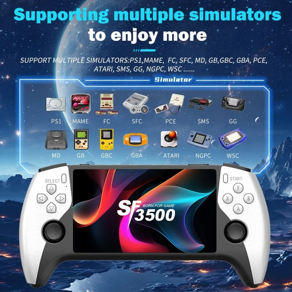 SF3500 5インチ大型スクリーン デュアルジョイスティッ - Q21 Gaming Console のレビューと価格