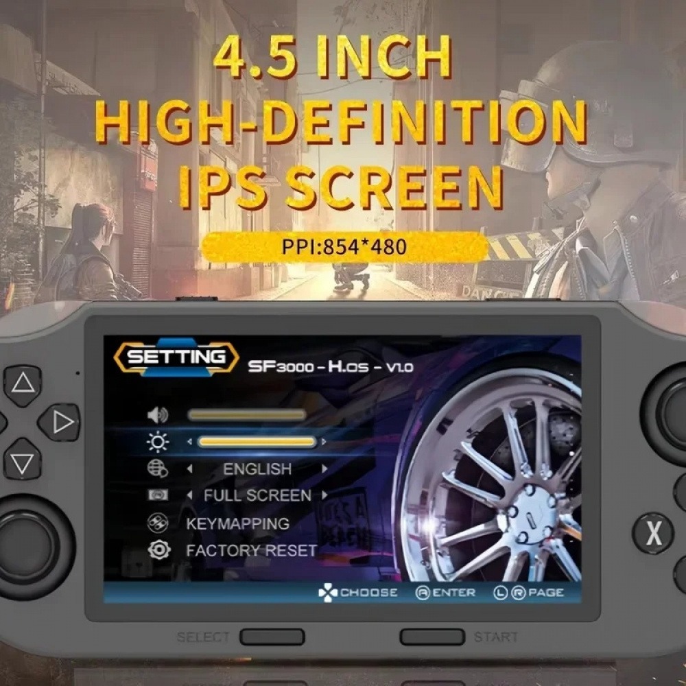SF3000 レトロ携帯ゲーム機 4.3インチ画面 64GB - Q21 Gaming Console のレビューと価格