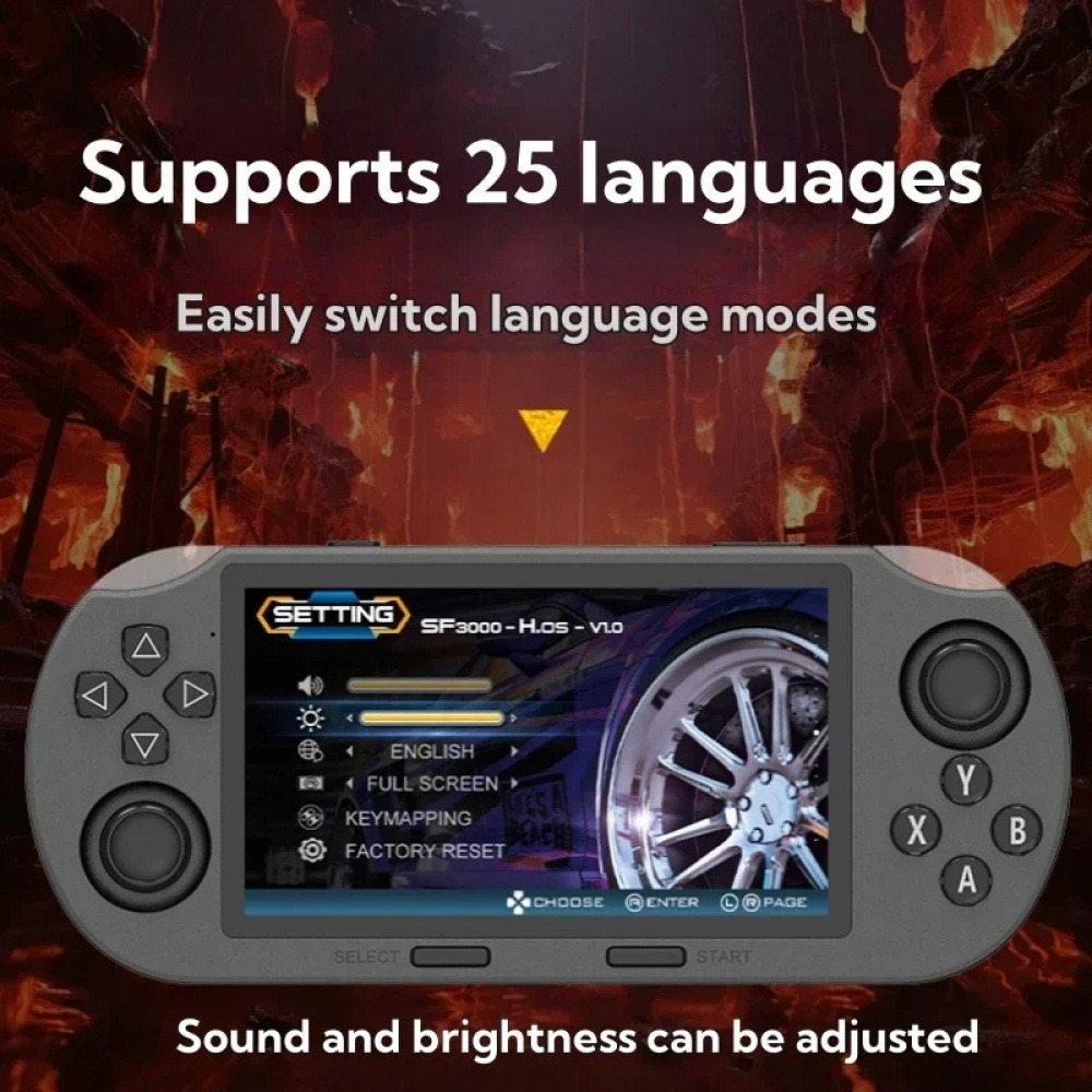 SF3000 レトロ携帯ゲーム機 4.3インチ画面 64GB - Q21 Gaming Console のレビューと価格
