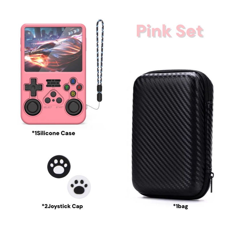 R36Sゲーム機用収納バッグ＆ジョイスティックキャップ＆ゲー - Gaming Console R36S のレビューと価格