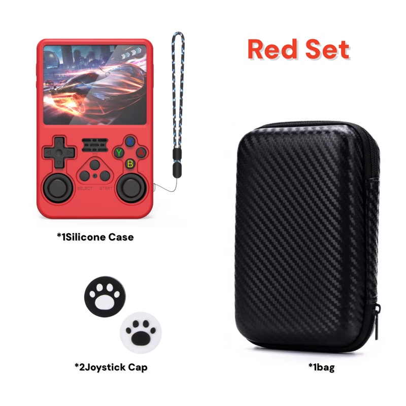 R36Sゲーム機用収納バッグ＆ジョイスティックキャップ＆ゲー - Gaming Console R36S のレビューと価格