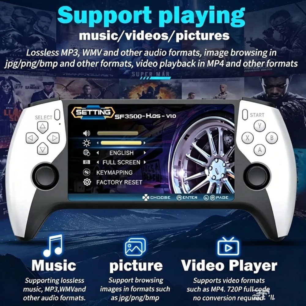 SF3500/Q21 ハンドヘルドゲーム機 5インチIPS大 - Q21 Gaming Console のレビューと価格